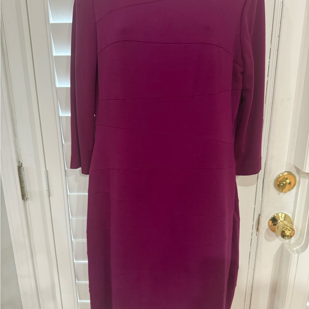 Chico's Rich Purple Long Sleeve Dress